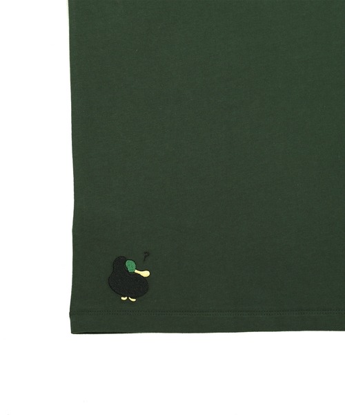 Design Tshirts Store graniph（デザイン　ティーシャツ　ストア　グラニフ）の「カモカモフレンズ｜刺繍Tシャツ（Tシャツ/カットソー・メンズ・グリーン・SMALL/MEDIUM/LARGE/X-LARGE/X-SMALL）」の9枚目の写真