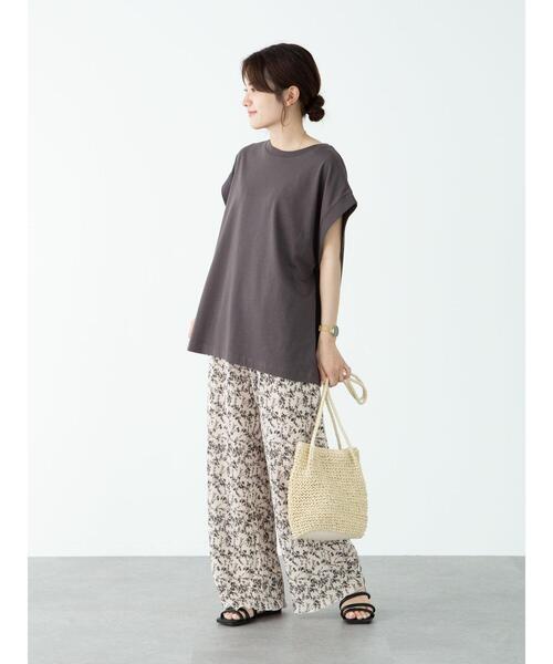 RAY CASSIN FAVORI（レイカズンフェバリ）の「・RAY CASSIN フラワーｐｔプリーツパンツ＊（その他パンツ・レディース・ブラック/オフホワイト・FREE）」の12枚目の写真