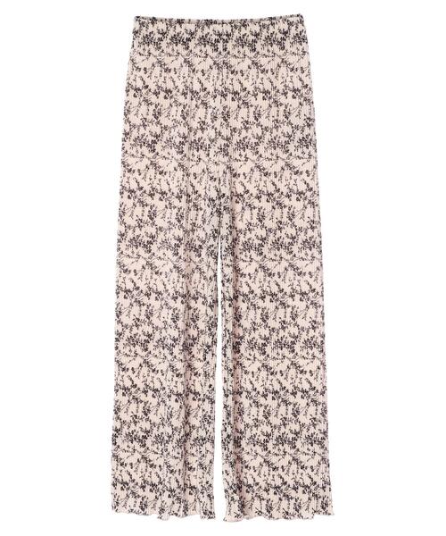 RAY CASSIN FAVORI（レイカズンフェバリ）の「・RAY CASSIN フラワーｐｔプリーツパンツ＊（その他パンツ・レディース・ブラック/オフホワイト・FREE）」の4枚目の写真