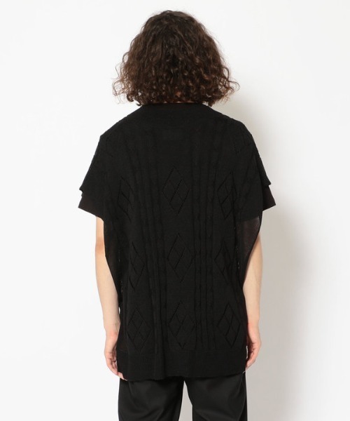 LUSOR(ルーソル)の「LUSOR(ルーソル)リネンニットベスト(ニット/セーター・メンズ・ブラック/ベージュ・FREE)」の6枚目の写真