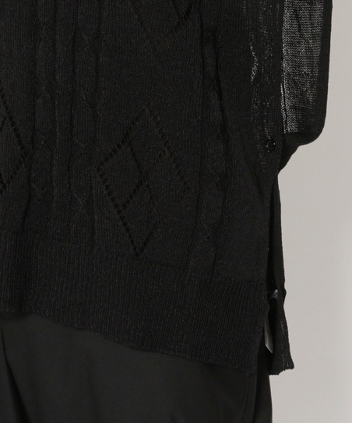 LUSOR(ルーソル)の「LUSOR(ルーソル)リネンニットベスト(ニット/セーター・メンズ・ブラック/ベージュ・FREE)」の11枚目の写真