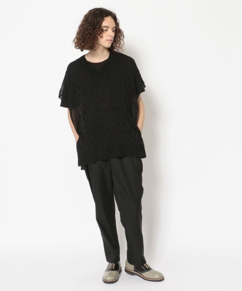 LUSOR(ルーソル)の「LUSOR(ルーソル)リネンニットベスト(ニット/セーター・メンズ・ブラック/ベージュ・FREE)」の12枚目の写真