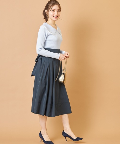 たくし上げリボン付きショルダースカート＆ブラウスのセットです❣ 楽天市場】セットアップ トップス スカート 上下セット 襟付き