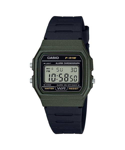 CASIO(カシオ)の「CASIO Collection / F-91WM-3AJH(デジタル腕時計・メンズ・オリーブドラブ・FREE)」の1枚目の写真