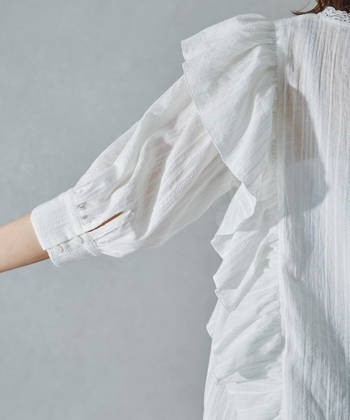 acro（アクロ）の「レース切り替えボリューム刺繍ブラウス/AC1113（シャツ/ブラウス・レディース・ホワイト/ブラック・ﾌﾘ-）」の21枚目の写真