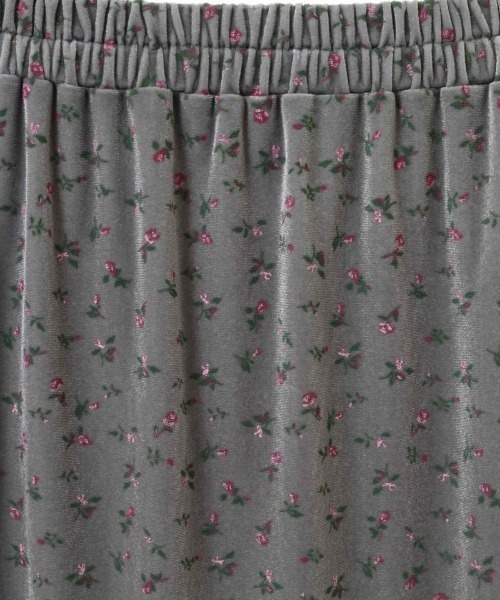 Candy Stripper（キャンディストリッパー）の「FLOWER VELOUR スカート（スカート・レディース・グレー/ネイビー・2）」の12枚目の写真