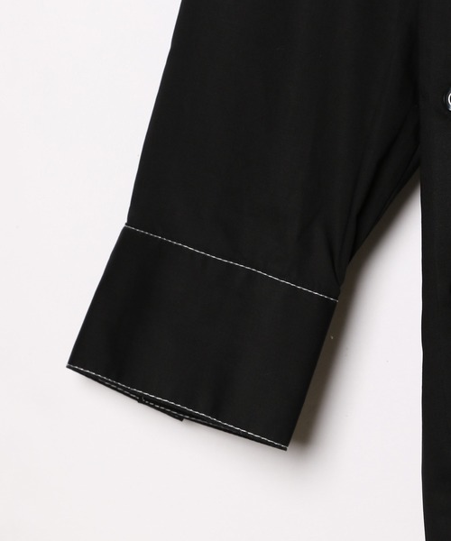 PAGEBOY(ページボーイ)の「CORE / ステッチロングシャツ(シャツ/ブラウス・レディース・ブラック/オフホワイト/グリーン・FREE)」の20枚目の写真