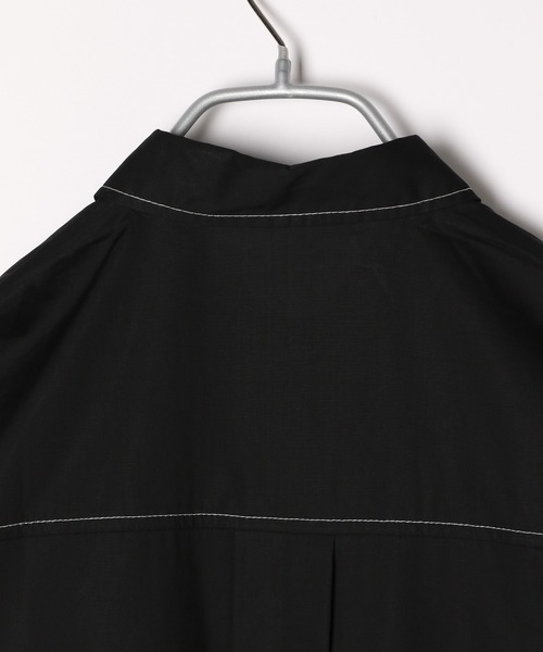 PAGEBOY(ページボーイ)の「CORE / ステッチロングシャツ(シャツ/ブラウス・レディース・ブラック/オフホワイト/グリーン・FREE)」の14枚目の写真