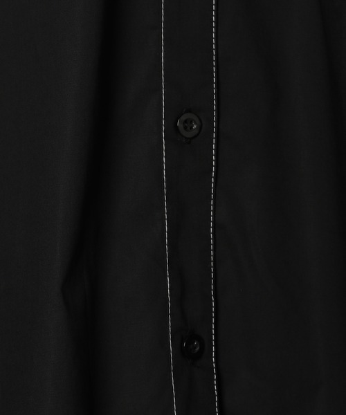 PAGEBOY(ページボーイ)の「CORE / ステッチロングシャツ(シャツ/ブラウス・レディース・ブラック/オフホワイト/グリーン・FREE)」の18枚目の写真
