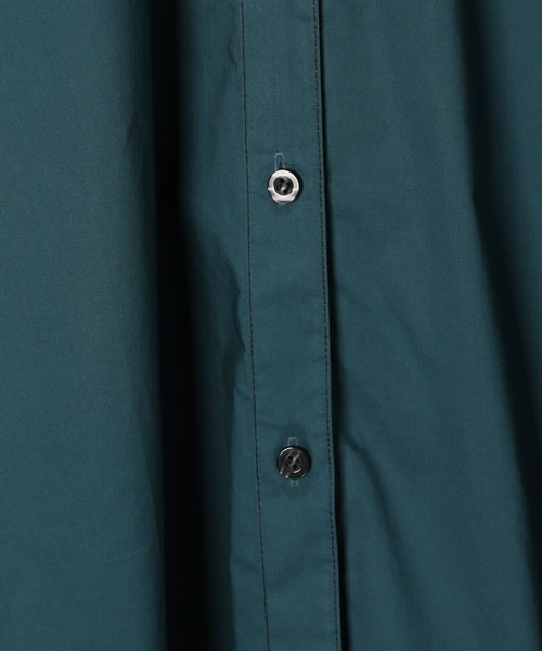 PAGEBOY(ページボーイ)の「CORE / ステッチロングシャツ(シャツ/ブラウス・レディース・ブラック/オフホワイト/グリーン・FREE)」の15枚目の写真