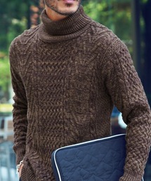 roshell | ローゲージ タートルネック フィッシャーマン ケーブルニット セーター(ニット/セーター)