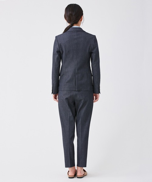 KASHIYAMA（カシヤマ）の「＜ウォッシャブル＞デニムライクストレッチテーラードジャケット（テーラードジャケット・レディース・インディゴブルー/ブラック・マルチサイズ）」の9枚目の写真