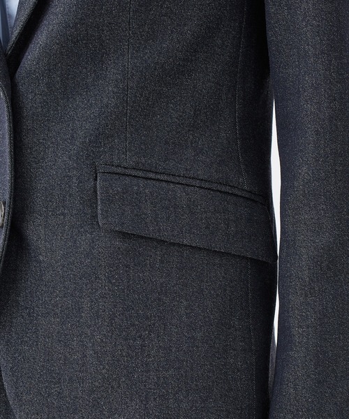 KASHIYAMA（カシヤマ）の「＜ウォッシャブル＞デニムライクストレッチテーラードジャケット（テーラードジャケット・レディース・インディゴブルー/ブラック・マルチサイズ）」の13枚目の写真