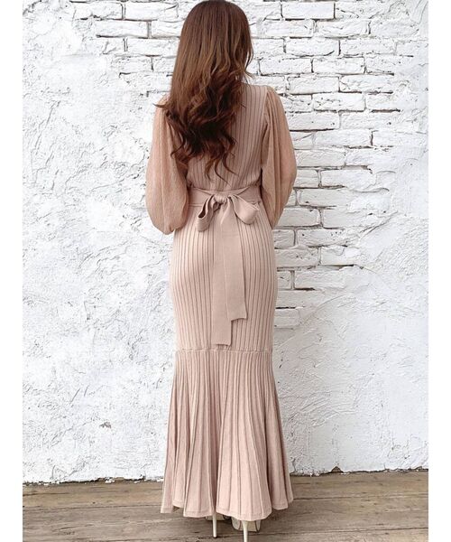 スリーブ切替マーメイドワンピース ワンピース Resexxy リゼクシー のファッション