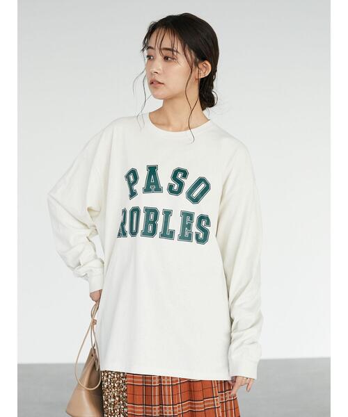 SEVENDAYS=SUNDAY(セブンデイズサンデイ)の「カレッジプリントロンTEE *(Tシャツ/カットソー・レディース・ネイビー/オフホワイト/グリーン/アイボリー・M/L)」の10枚目の写真