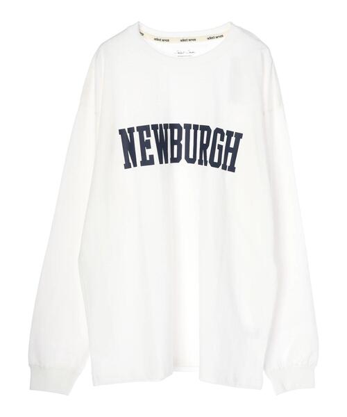 SEVENDAYS=SUNDAY(セブンデイズサンデイ)の「カレッジプリントロンTEE *(Tシャツ/カットソー・レディース・ネイビー/オフホワイト/グリーン/アイボリー・M/L)」の13枚目の写真