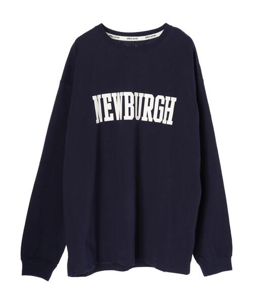 SEVENDAYS=SUNDAY(セブンデイズサンデイ)の「カレッジプリントロンTEE *(Tシャツ/カットソー・レディース・ネイビー/オフホワイト/グリーン/アイボリー・M/L)」の11枚目の写真