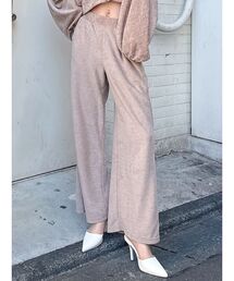 ベロアライクリラックスパンツ