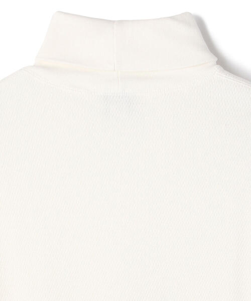 schott（ショット）の「LS HONEYCOMB TURTLENECK T-SHIRT/ハニカム タートルネックTシャツ（Tシャツ/カットソー・メンズ・ブラック/ライトブルーグレー/ホワイト・LARGE/XX-LARGE/SMALL/X-LARGE/MEDIUM）」の7枚目の写真