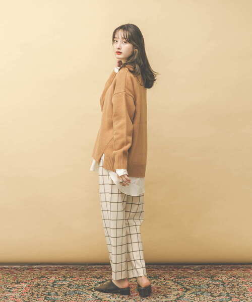 UR Lab.（アーバンリサーチラボ）の「ボートネックニット（ニット/セーター・レディース・ダークグレー/グレー系その他/ブルー系その他/キャメル・FREE）」の8枚目の写真