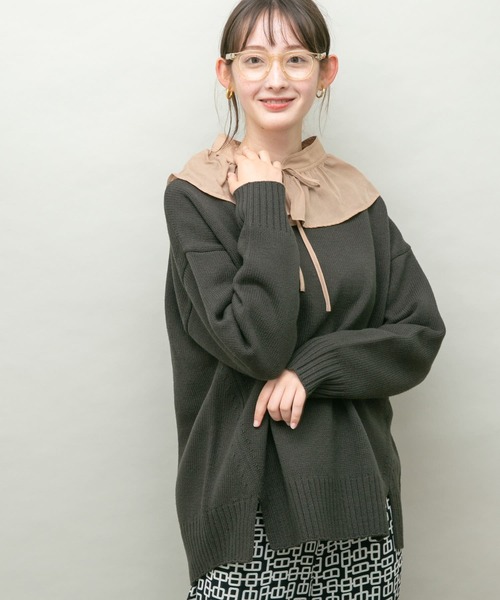 UR Lab.（アーバンリサーチラボ）の「ボートネックニット（ニット/セーター・レディース・ダークグレー/グレー系その他/ブルー系その他/キャメル・FREE）」の10枚目の写真