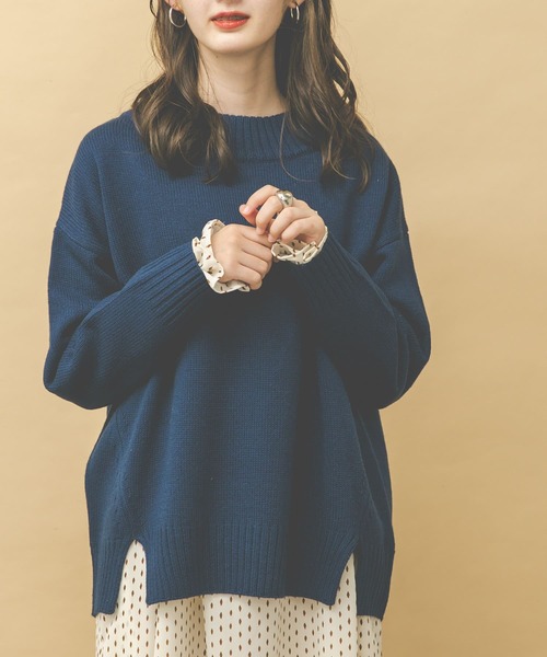 UR Lab.（アーバンリサーチラボ）の「ボートネックニット（ニット/セーター・レディース・ダークグレー/グレー系その他/ブルー系その他/キャメル・FREE）」の13枚目の写真