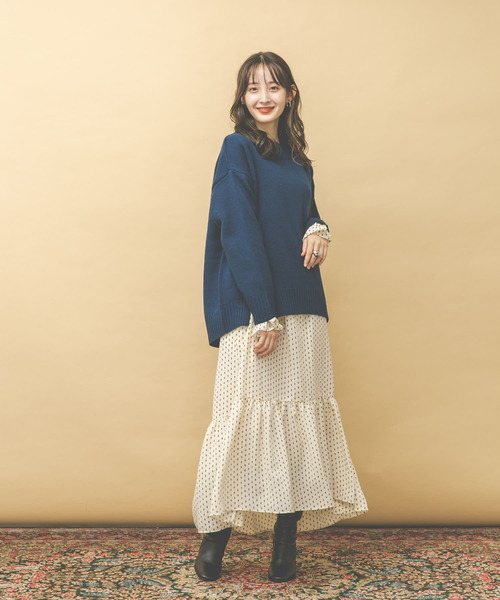 UR Lab.（アーバンリサーチラボ）の「ボートネックニット（ニット/セーター・レディース・ダークグレー/グレー系その他/ブルー系その他/キャメル・FREE）」の15枚目の写真