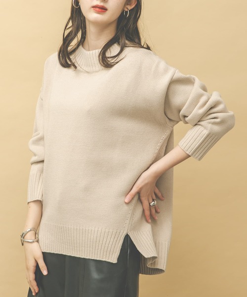 UR Lab.（アーバンリサーチラボ）の「ボートネックニット（ニット/セーター・レディース・ダークグレー/グレー系その他/ブルー系その他/キャメル・FREE）」の16枚目の写真