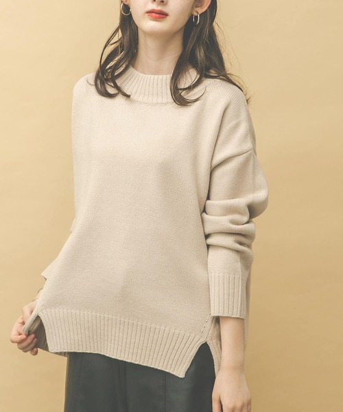 UR Lab.（アーバンリサーチラボ）の「ボートネックニット（ニット/セーター・レディース・ダークグレー/グレー系その他/ブルー系その他/キャメル・FREE）」の17枚目の写真