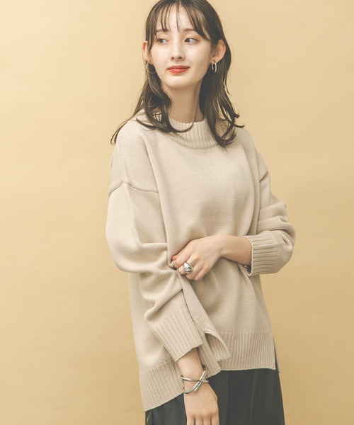 UR Lab.（アーバンリサーチラボ）の「ボートネックニット（ニット/セーター・レディース・ダークグレー/グレー系その他/ブルー系その他/キャメル・FREE）」の18枚目の写真