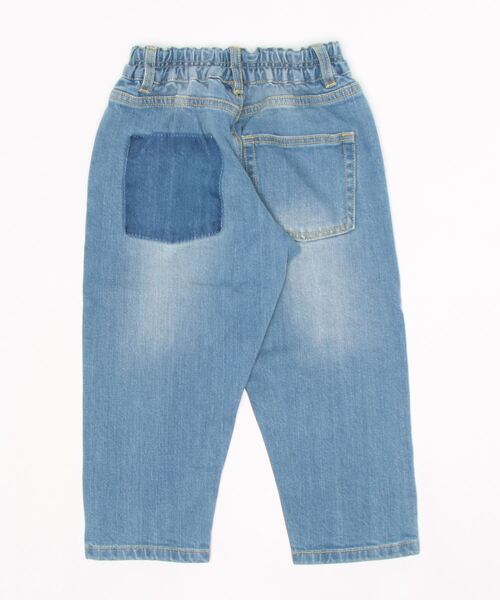 Smoothy(スムージー)の「Smoothy Selvedge Buggy denim pants / スムージー セルビッチバギーデニムパンツ(デニムパンツ・キッズ・インディゴブルー・100/110/120/130/140/150/160)」の4枚目の写真