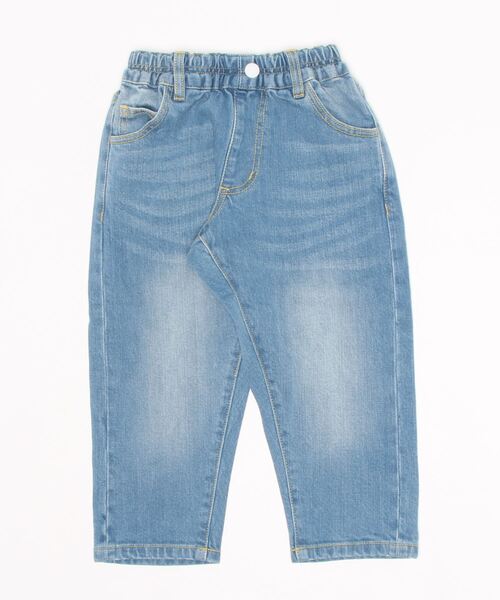 Smoothy(スムージー)の「Smoothy Selvedge Buggy denim pants / スムージー セルビッチバギーデニムパンツ(デニムパンツ・キッズ・インディゴブルー・100/110/120/130/140/150/160)」の3枚目の写真