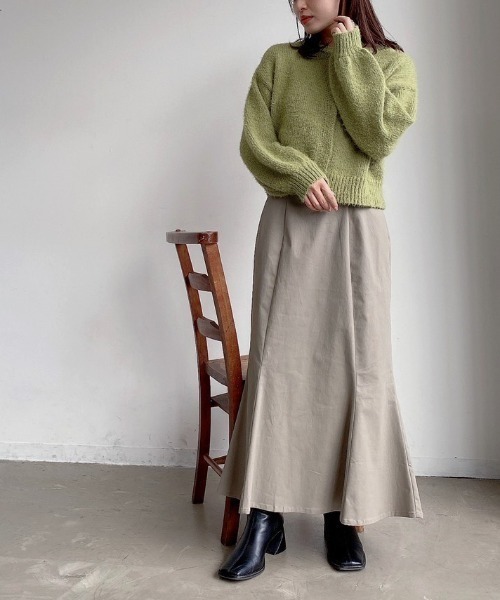 VANNIE U（ヴァニーユー）の「モヘアライク2WAYニットカーディガン（カーディガン/ボレロ・レディース・グリーン/アイボリー/パープル/ブルー/イエロー・FREE）」の15枚目の写真