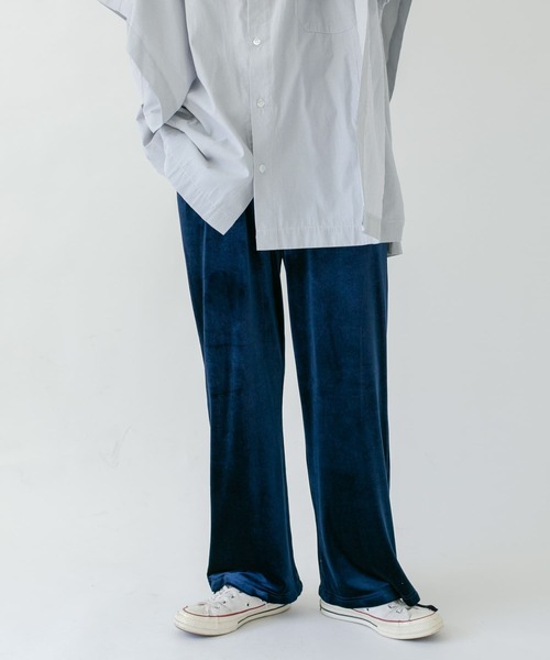 KBF（ケイビーエフ）の「ベロアストレートパンツ（その他パンツ・レディース・グリーン/ブルー/パープル系その他・ONE）」の9枚目の写真