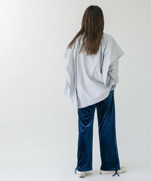 KBF（ケイビーエフ）の「ベロアストレートパンツ（その他パンツ・レディース・グリーン/ブルー/パープル系その他・ONE）」の13枚目の写真