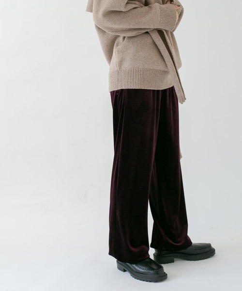 KBF（ケイビーエフ）の「ベロアストレートパンツ（その他パンツ・レディース・グリーン/ブルー/パープル系その他・ONE）」の14枚目の写真