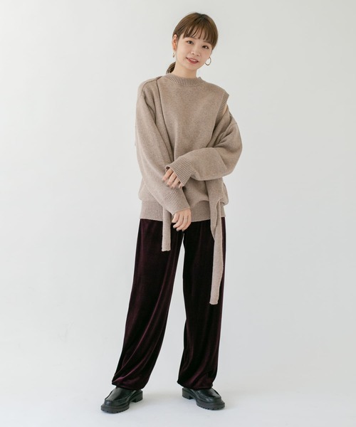 KBF（ケイビーエフ）の「ベロアストレートパンツ（その他パンツ・レディース・グリーン/ブルー/パープル系その他・ONE）」の16枚目の写真