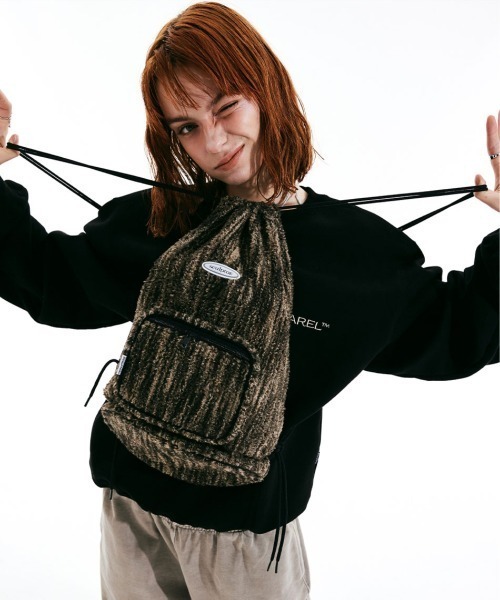 SCULPTOR（スカルプター）の「Fuzzy Drawstring Bag/ファジードロー
