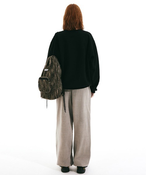 SCULPTOR(スカルプター)の「Fuzzy Drawstring Bag/ファジードローストリングバッグ(バックパック/リュック・レディース・カーキ/ブルー系その他/ブラック・FREE)」の6枚目の写真