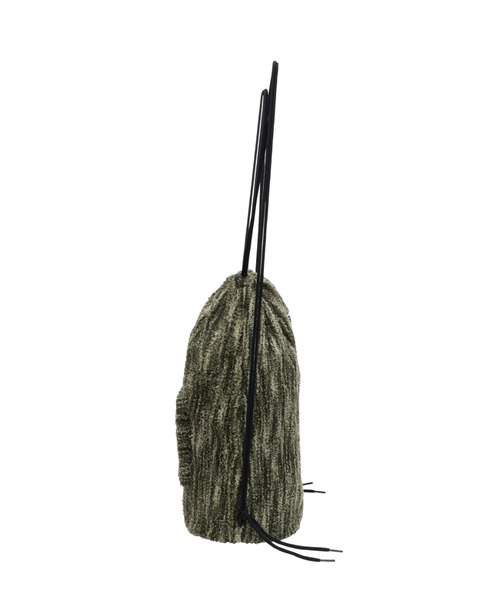 SCULPTOR(スカルプター)の「Fuzzy Drawstring Bag/ファジードローストリングバッグ(バックパック/リュック・レディース・カーキ/ブルー系その他/ブラック・FREE)」の11枚目の写真