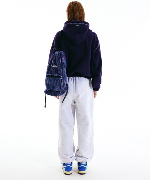 SCULPTOR(スカルプター)の「Fuzzy Drawstring Bag/ファジードローストリングバッグ(バックパック/リュック・レディース・カーキ/ブルー系その他/ブラック・FREE)」の16枚目の写真
