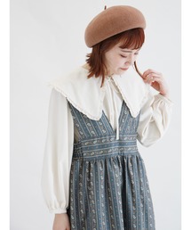 ehka sopo | キルティング衿チュニック(シャツ/ブラウス)