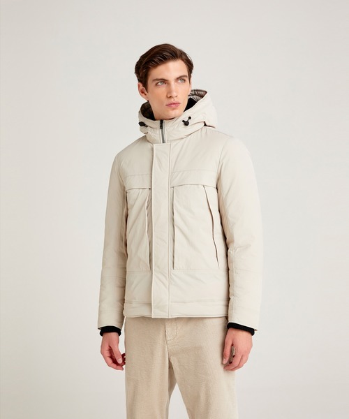 SISLEY（シスレー）の「ショート丈中綿ジャケット（その他アウター・メンズ・ブラック/ライトベージュ・SMALL/MEDIUM/LARGE）」の6枚目の写真