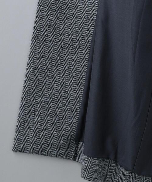 6(ロク)の「<6(ROKU)>HERRINGBONE COAT/コート(ノーカラーコート・レディース・オフホワイト/ダークグレー・38/36)」の10枚目の写真