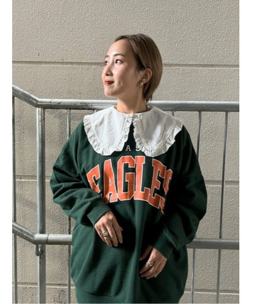 RODEO CROWNS WIDE BOWL（ロデオクラウンズワイドボウル）の「RCSビッグカラーブラウス（シャツ/ブラウス・レディース・ブラック/オフホワイト・FREE）」の13枚目の写真