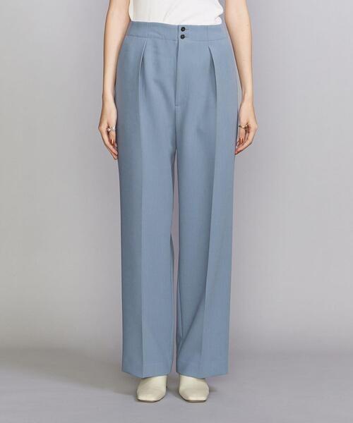 BEAUTY&YOUTH UNITED ARROWS(ビューティーアンドユースユナイテッドアローズ)の「BY ダブルクロス タックストレート パンツ -ウォッシャブル-(その他パンツ・レディース・ブラック/クリーム/コバルトブルー・S/M/L)」の6枚目の写真