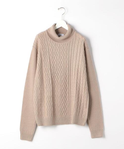 green label relaxing（グリーンレーベルリラクシング）の「バルキー タートルネック ニット（ニット/セーター・メンズ・オフホワイト/ブラック/ベージュ・XL/M/L/S）」の5枚目の写真