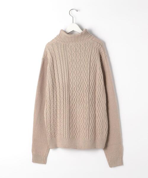 green label relaxing（グリーンレーベルリラクシング）の「バルキー タートルネック ニット（ニット/セーター・メンズ・オフホワイト/ブラック/ベージュ・XL/M/L/S）」の10枚目の写真