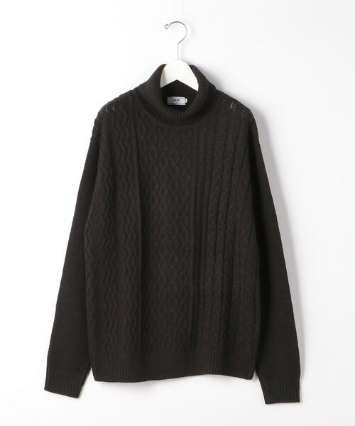 green label relaxing（グリーンレーベルリラクシング）の「バルキー タートルネック ニット（ニット/セーター・メンズ・オフホワイト/ブラック/ベージュ・XL/M/L/S）」の13枚目の写真