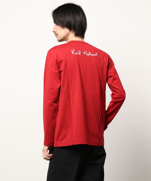 KARL HELMUT（カールヘルム）の「ロゴプリントカットソー（Tシャツ/カットソー・メンズ・ブラック/ネイビー/レッド/トップグレー・MEDIUM/LARGE）」の10枚目の写真
